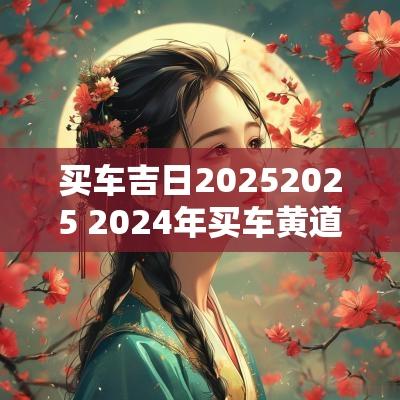 买车吉日20252025 2025年买车黄道吉日查询