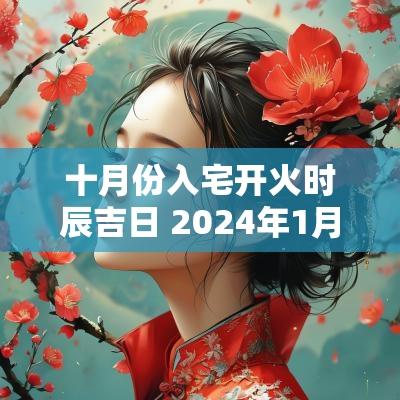 十月份入宅开火时辰吉日 2025年1月份入宅开火吉日