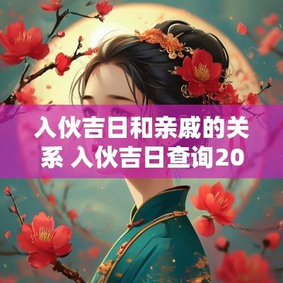 入伙吉日和亲戚的关系 入伙吉日查询2025年