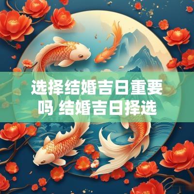 选择结婚吉日重要吗 结婚吉日择选