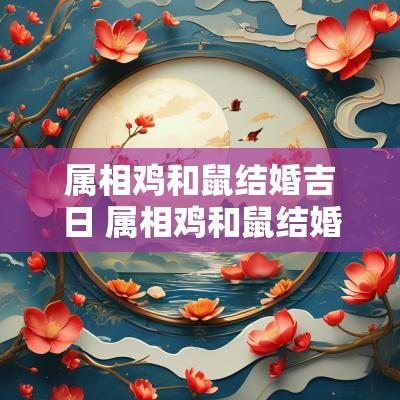 属相鸡和鼠结婚吉日 属相鸡和鼠结婚吉日是哪几天