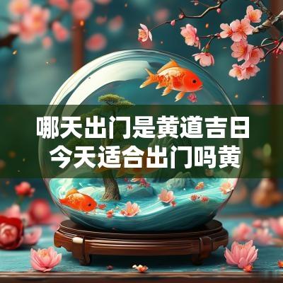 哪天出门是黄道吉日 今天适合出门吗黄历吉日
