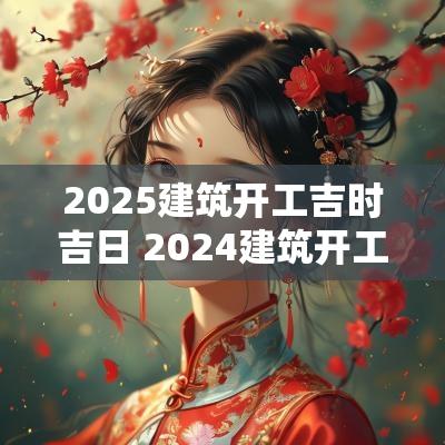 2025建筑开工吉时吉日 2025建筑开工黄道吉日