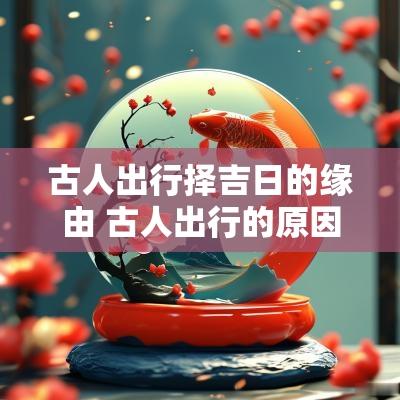 古人出行择吉日的缘由 古人出行的原因可以分为几种