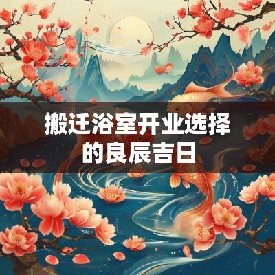 搬迁浴室开业选择的良辰吉日