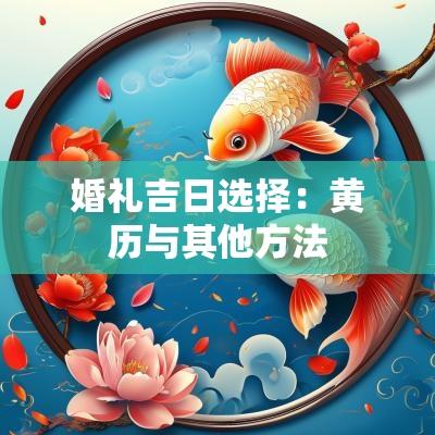 婚礼吉日选择：黄历与其他方法