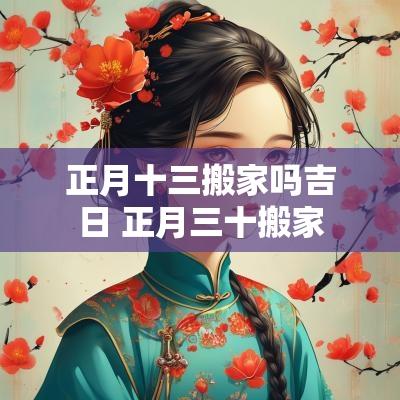 正月十三搬家吗吉日 正月三十搬家
