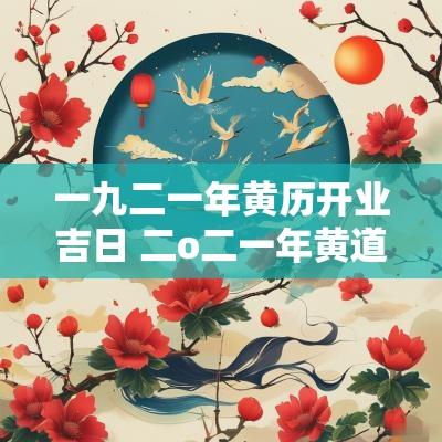 一九二一年黄历开业吉日 二o二一年黄道吉日开业