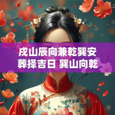 戍山辰向兼乾巽安葬择吉日 巽山向乾兼辰戍最佳水口