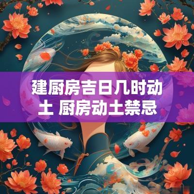 建厨房吉日几时动土 厨房动土禁忌