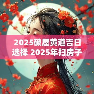 2025破屋黄道吉日选择 2025年扫房子黄道吉日