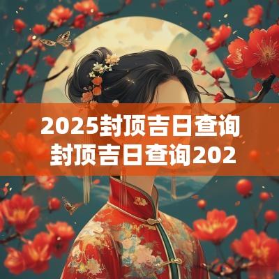 2025封顶吉日查询 封顶吉日查询2025年4月