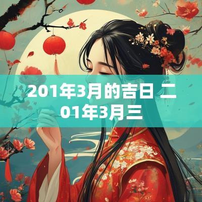 201年3月的吉日 二01年3月三