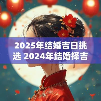 2025年结婚吉日挑选 2025年结婚择吉