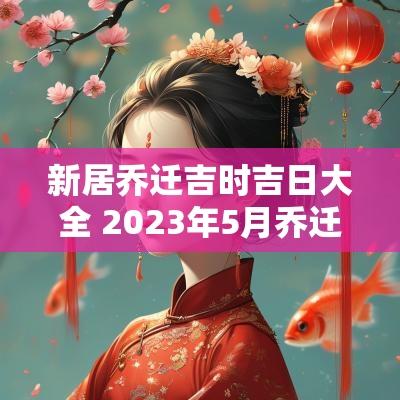 新居乔迁吉时吉日大全 2025年5月乔迁新居吉日吉时