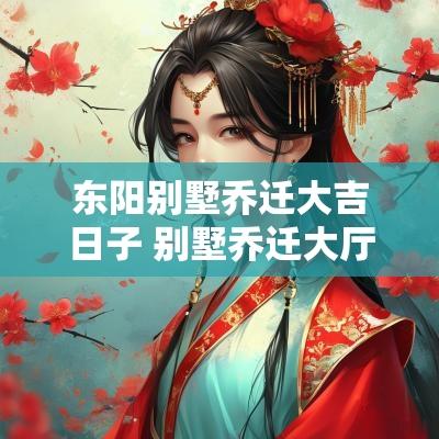 东阳别墅乔迁大吉日子 别墅乔迁大厅摆件