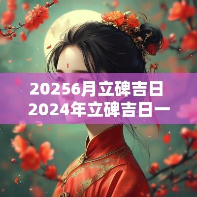 20256月立碑吉日 2025年立碑吉日一览表查询