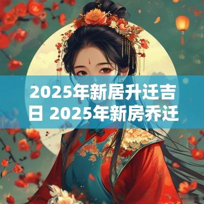 2025年新居升迁吉日 2025年新房乔迁最佳吉日
