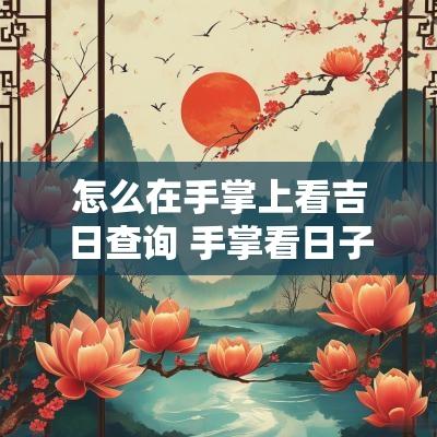怎么在手掌上看吉日查询 手掌看日子