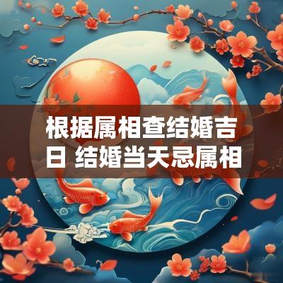 根据属相查结婚吉日 结婚当天忌属相查询