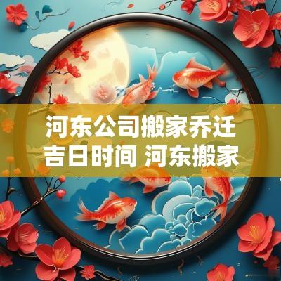 河东公司搬家乔迁吉日时间 河东搬家公司电话