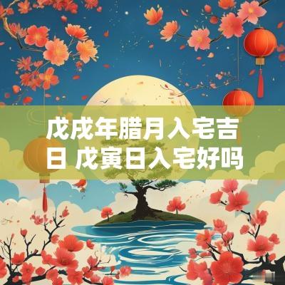 戊戌年腊月入宅吉日 戊寅日入宅好吗 戊戌年腊月入宅吉日 戊寅日入宅好吗