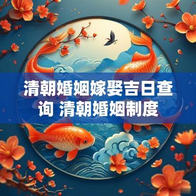 清朝婚姻嫁娶吉日查询 清朝婚姻制度