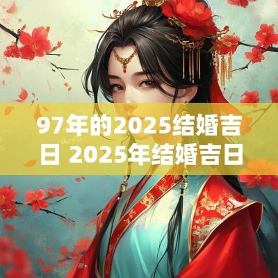 97年的2025结婚吉日 2025年结婚吉日911查询