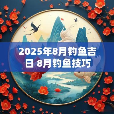 2025年8月钓鱼吉日 8月钓鱼技巧