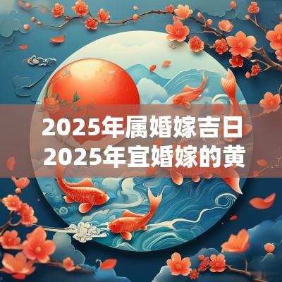 2025年属婚嫁吉日 2025年宜婚嫁的黄历