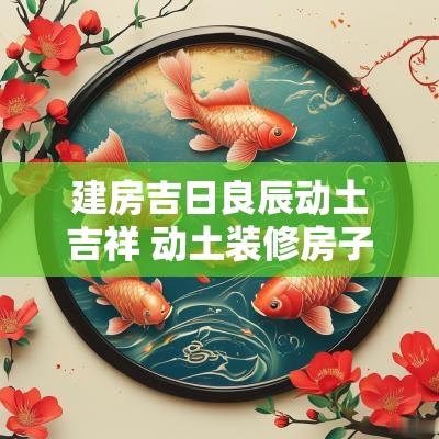 建房吉日良辰动土吉祥 动土装修房子吉祥日2025年4月