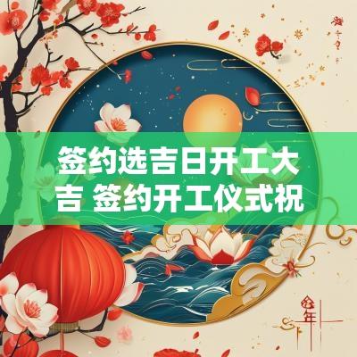 签约选吉日开工大吉 签约开工仪式祝福语 签约选吉日开工大吉 签约开工仪式祝福语