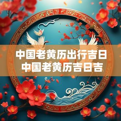 中国老黄历出行吉日 中国老黄历吉日吉时