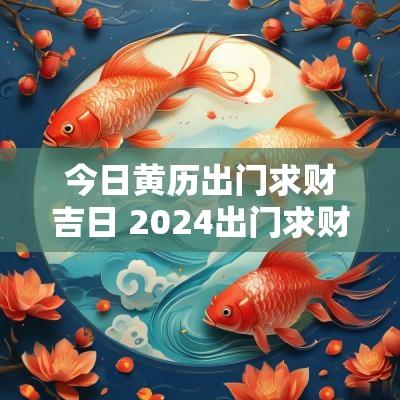 今日黄历出门求财吉日 2025出门求财黄道吉日查询