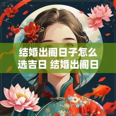 结婚出阁日子怎么选吉日 结婚出阁日子怎么选吉日呢