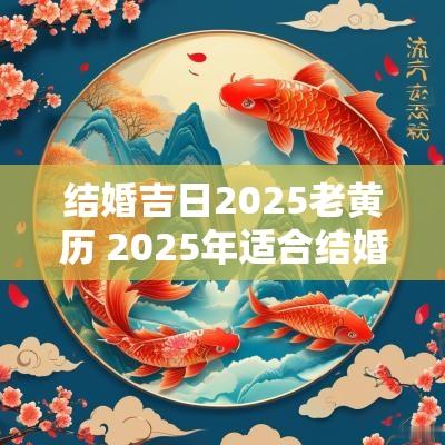 结婚吉日2025老黄历 2025年适合结婚的吉日老黄历