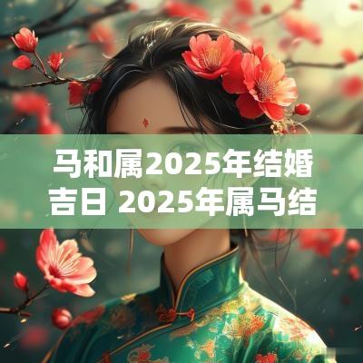 马和属2025年结婚吉日 2025年属马结婚好不好
