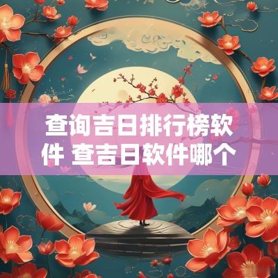 查询吉日排行榜软件 查吉日软件哪个最准