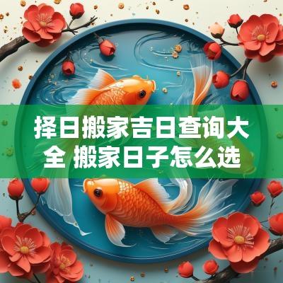 择日搬家吉日查询大全 搬家日子怎么选黄道吉日2025