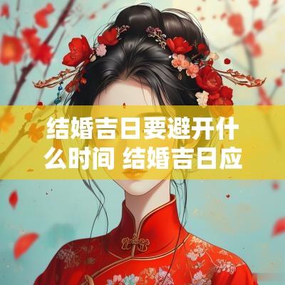 结婚吉日要避开什么时间 结婚吉日应避开