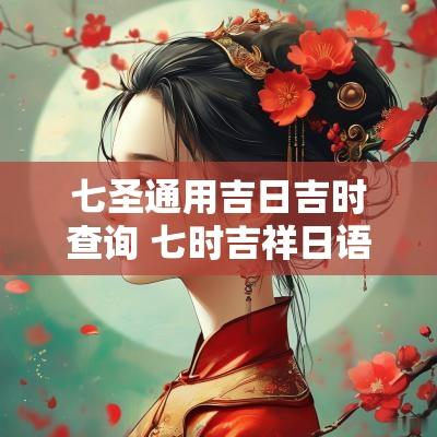 七圣通用吉日吉时查询 七时吉祥日语版