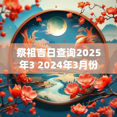 祭祖吉日查询2025年3 2025年3月份祭祖吉日