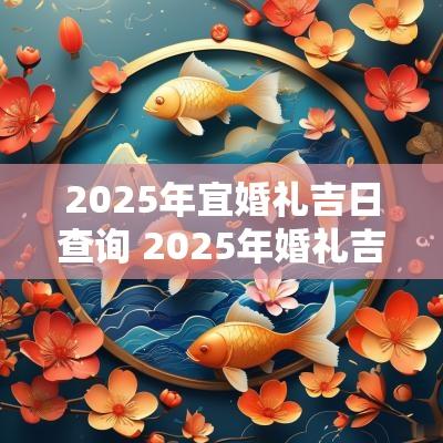 2025年宜婚礼吉日查询 2025年婚礼吉日查询表
