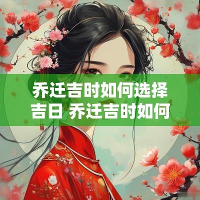 乔迁吉时如何选择吉日 乔迁吉时如何选择吉日呢