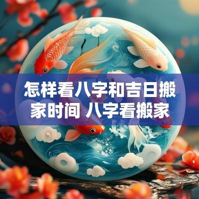 怎样看八字和吉日搬家时间 八字看搬家或迁移