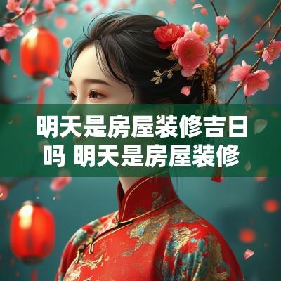 明天是房屋装修吉日吗 明天是房屋装修吉日吗请问