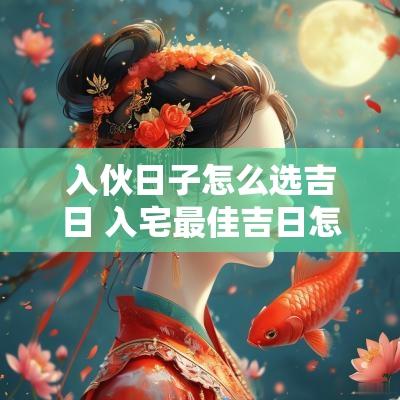 入伙日子怎么选吉日 入宅最佳吉日怎么选