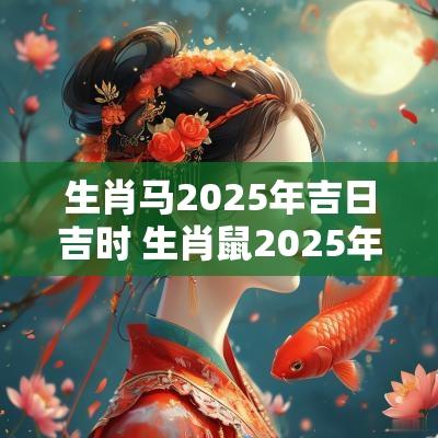 生肖马2025年吉日吉时 生肖鼠2025年运势如何