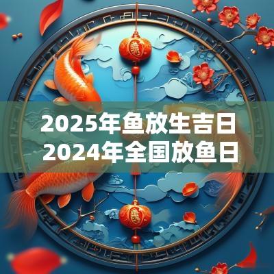 2025年鱼放生吉日 2025年全国放鱼日