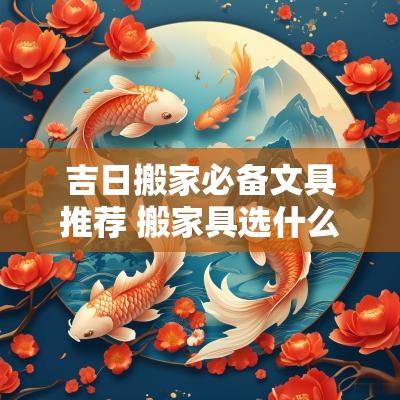 吉日搬家必备文具推荐 搬家具选什么日子